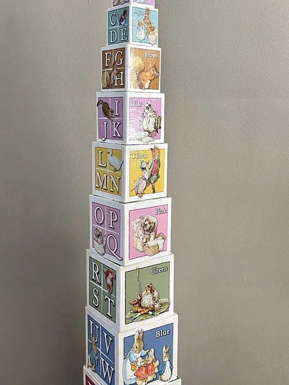 Peter Rabbit Stackable Learning Blocks Learning Blocks Multicolor Like New - Picture 2 of 6